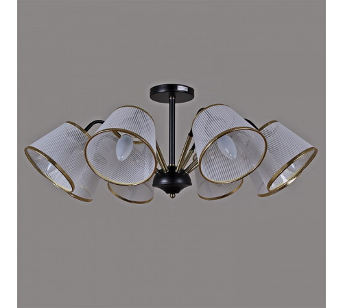 Люстра на штанге Illumico IL0344-8CSQ-79 BK AB Люстра на штанге Illumico IL0344-8CSQ-79 BK AB