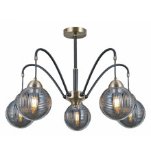 Люстра на штанге Illumico IL0433-5PSQ-79 BK AB