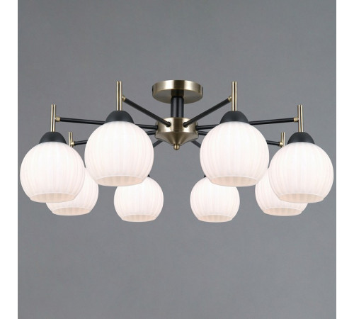 Люстра на штанге Illumico IL0579-8CSQ-25 BK AB TRENTO