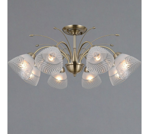Люстра на штанге Illumico IL0594-8CSQ-25 AB AREZZO Люстра на штанге Illumico IL0594-8CSQ-25 AB AREZZO