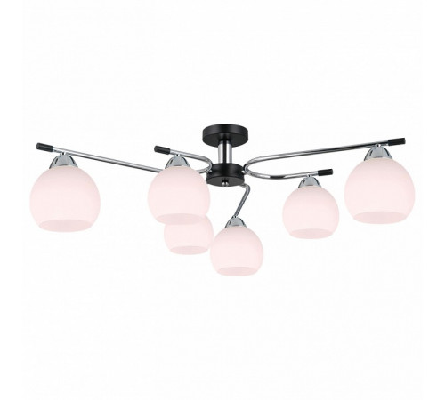Потолочная люстра Illumico IL0638-6CSQ-24 CR BK LIBRA Потолочная люстра Illumico IL0638-6CSQ-24 CR BK LIBRA