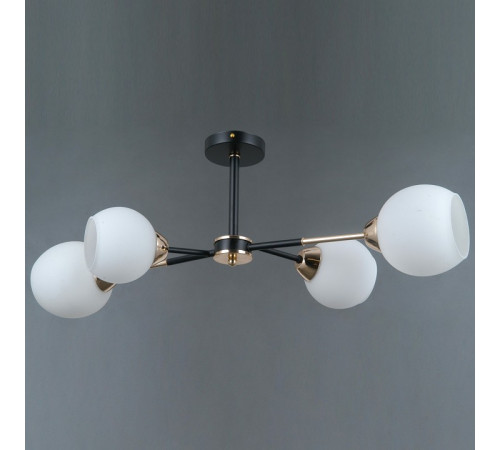 Люстра на штанге Illumico IL0715-4CSQ-24 BK GD LIBRA