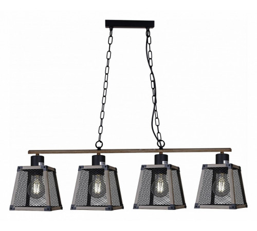 Подвесная люстра Illumico IL1006-4LL-05 BK WOOD