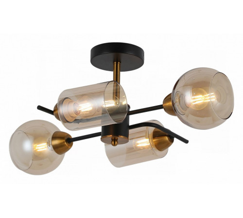 Люстра на штанге Illumico IL8243-4COU-79 BK BR Люстра на штанге Illumico IL8243-4COU-79 BK BR