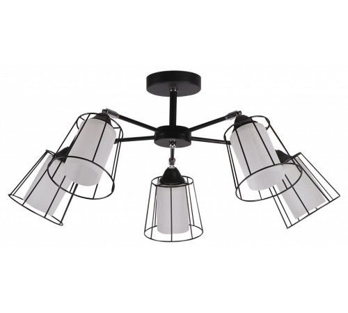 Потолочная люстра IMEX MD.24380-5-S BK+CH Потолочная люстра IMEX MD.24380-5-S BK+CH