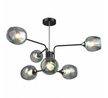 Люстра на штанге IMEX MD.3564-6-S BK+CH
