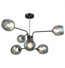 Люстра на штанге IMEX MD.3564-6-S BK+CH