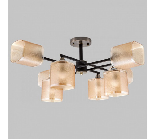 Люстра на штанге IMEX MD.4212-8-S-BK+AB