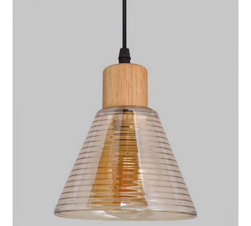 Подвесной светильник IMEX MD.5870-1-P-WOOD+BK