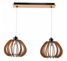 Подвесной светильник IMEX MD.9012-2-P-BK+WOOD