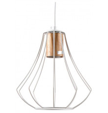 Подвесной светильник IMEX MD.9052-1-P-WH+WOOD