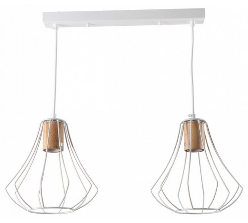 Подвесной светильник IMEX MD.9052-2-P-WH+WOOD Подвесной светильник IMEX MD.9052-2-P-WH+WOOD