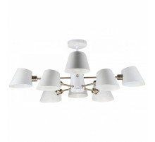 Люстра на штанге IMEX MD.9130-8-S WH+AB
