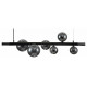Подвесная люстра Indigo Canto 11026/8PL Black V000240
