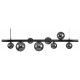 Подвесная люстра Indigo Canto 11026/10PL Black V000241