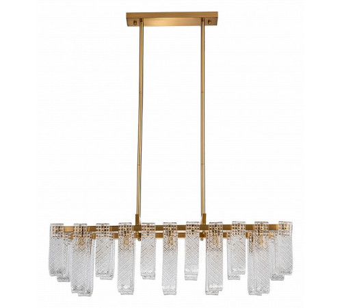 Люстра на штанге Indigo Brina 12027/10PL Brass V000367 Люстра на штанге Indigo Brina 12027/10PL Brass V000367