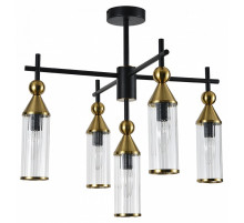 Люстра на штанге Indigo Torazzo 13037/5R Black V000527