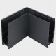 Соединитель угловой для шинопровода Italline Atom IT012-5034 black