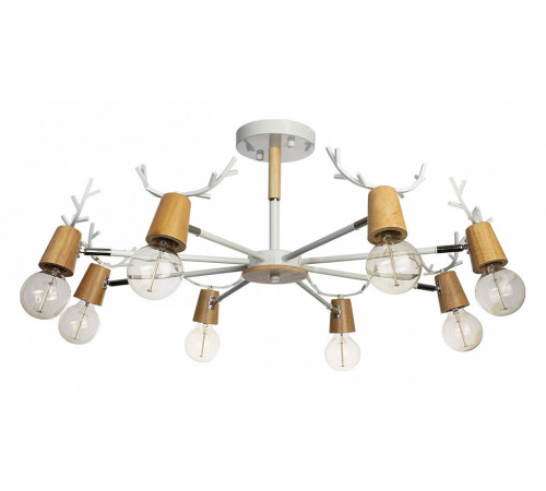 Люстра на штанге Loft IT Sven 10024/8 White Люстра на штанге Loft IT Sven 10024/8 White