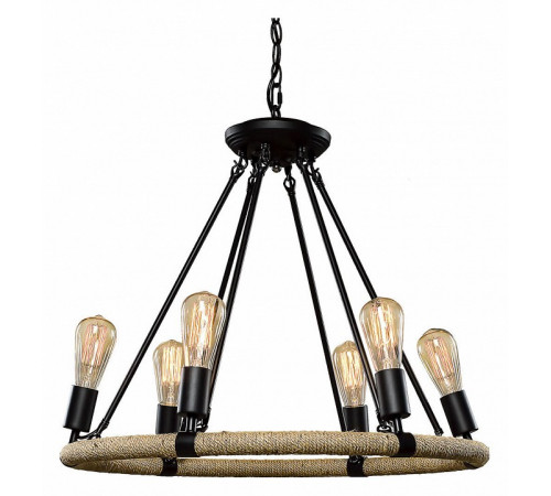 Подвесная люстра LOFT IT Rope filament Loft1861/6 Подвесная люстра LOFT IT Rope filament Loft1861/6