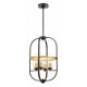 Подвесная люстра Lumina Deco Monterey LDP 1141-4 BK+MD