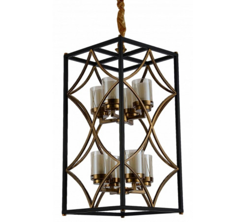 Подвесная люстра Lumina Deco Quadrato LDP 1223-8 BK+MD Подвесная люстра Lumina Deco Quadrato LDP 1223-8 BK+MD
