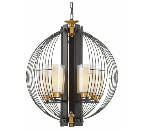 Подвесная люстра Lumina Deco Ponti LDP 1245-5 BK+MD Подвесная люстра Lumina Deco Ponti LDP 1245-5 BK+MD
