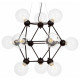 Подвесная люстра Lumina Deco Zodiak LDP 160N-12 BK+PR