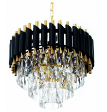 Подвесная люстра Lumina Deco Funneli LDP 6003-400 BK+F.GD