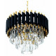 Подвесная люстра Lumina Deco Funneli LDP 6003-400 BK+F.GD