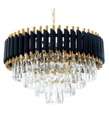 Подвесная люстра Lumina Deco Funneli LDP 6003-550 BK+F.GD