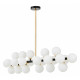 Люстра на штанге Lumina Deco Marsiada LDP 6033-24 BK+GD