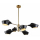Подвесная люстра Lumina Deco Romina LDP 6037-6 BK+GD