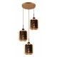 Подвесная люстра Lumina Deco Alacosmo LDP 6811-3 RD R.GD