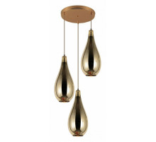 Каскадная люстра Lumina Deco Lauris LDP 6843-3 GD
