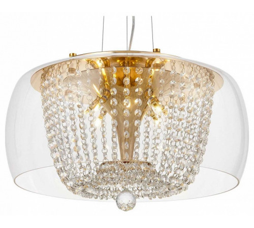 Подвесная люстра Lumina Deco Disposa LDP 7018-500 PR+F.GD