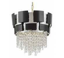 Подвесная люстра Lumina Deco Kruvia LDP 7045-400 BK+CHR