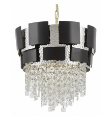 Подвесная люстра Lumina Deco Kruvia LDP 7045-400 BK+CHR