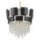 Подвесная люстра Lumina Deco Kruvia LDP 7045-400 BK+CHR