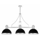 Подвесная люстра Lumina Deco Ettore LDP 710-3 BK+CHR