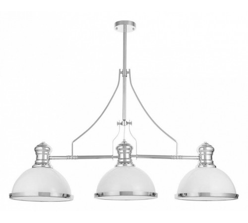 Подвесная люстра Lumina Deco Ettore LDP 710-3 WT+CHR Подвесная люстра Lumina Deco Ettore LDP 710-3 WT+CHR