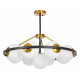 Подвесная люстра Lumina Deco Donzano LDP 8034-9 BK+WT