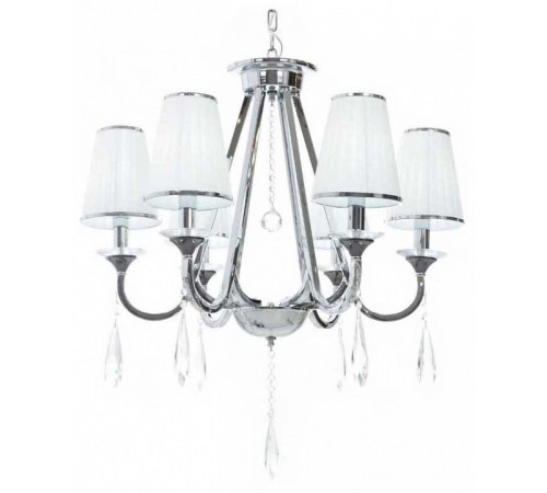 Подвесная люстра Lumina Deco Milesia LDP 8926-6 WT+CHR Подвесная люстра Lumina Deco Milesia LDP 8926-6 WT+CHR