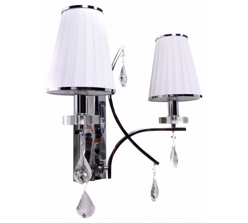Бра Lumina Deco Glamour LDW 66247-2 WT+CHR Бра Lumina Deco Glamour LDW 66247-2 WT+CHR