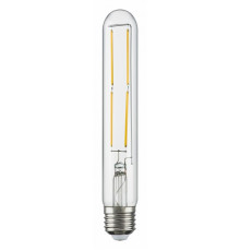 Лампа светодиодная филаментная Lightstar LED Filament E27 6W 3000K трубчатая прозрачная 933902