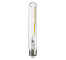 Лампа светодиодная филаментная Lightstar LED Filament E27 6W 4000K трубчатая прозрачная 933904