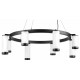 Подвесная люстра Lightstar Rullo (571018+214436-4+214486-4+203437-8) LR01836486440