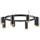 Подвесная люстра Lightstar Rullo (571018+214437-4+214487-4+203440-8) LR01837487440