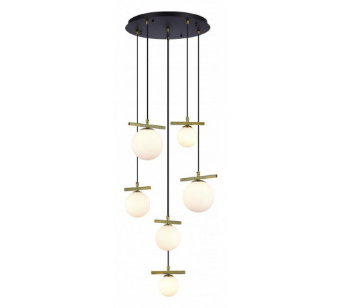 Каскадная люстра iLamp Golden 2134-6D BR+MBK Каскадная люстра iLamp Golden 2134-6D BR+MBK