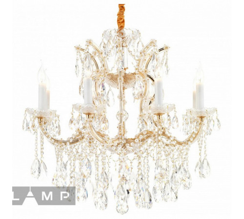 Подвесная люстра iLamp Diamond 6071-8 GD+CL Подвесная люстра iLamp Diamond 6071-8 GD+CL